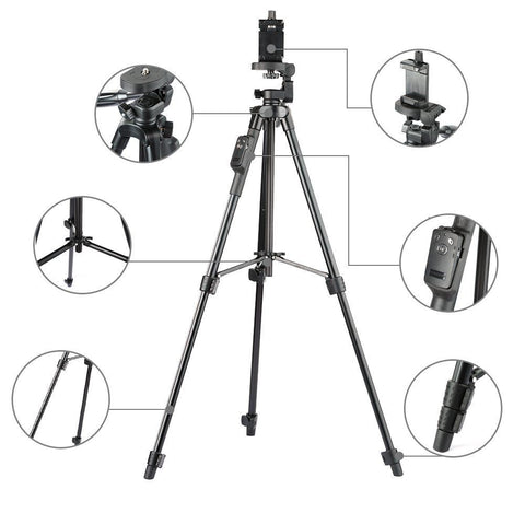 YUNTENG 5208 Aluminum Tripod