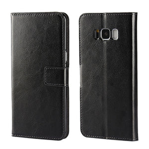 Leather Flip Wallet Case