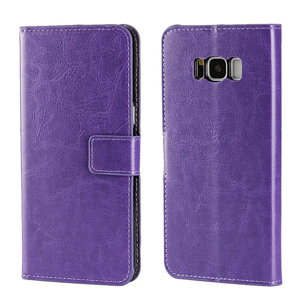 Leather Flip Wallet Case