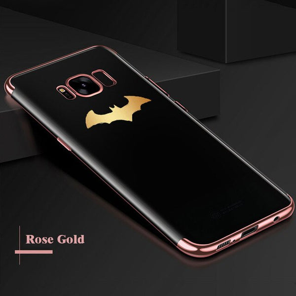 Batman Luxury Plating Soft Phone Case For