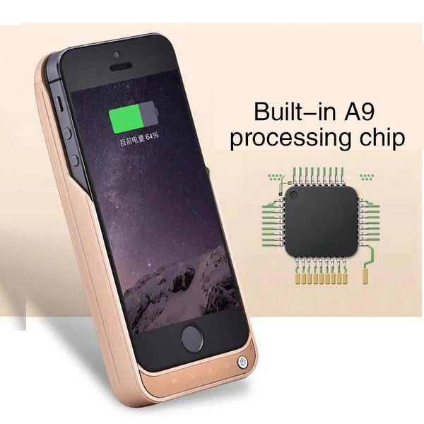 iPhone 5 5S SE 4200mAh Battery Charger Case Power Bank