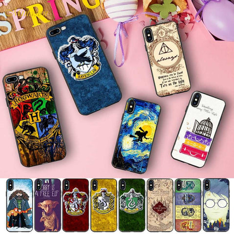 Harry Potter  Black Soft Silicone Phone Case