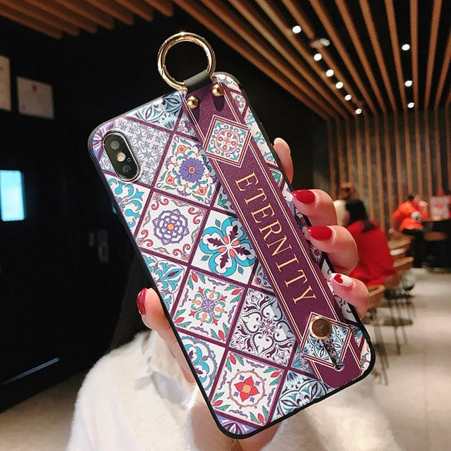 Wrist Strap Soft TPU Phone Case