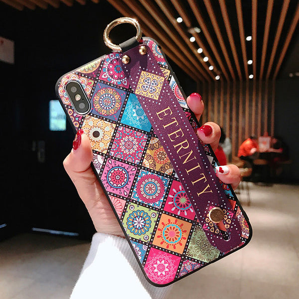 Wrist Strap Soft TPU Phone Case