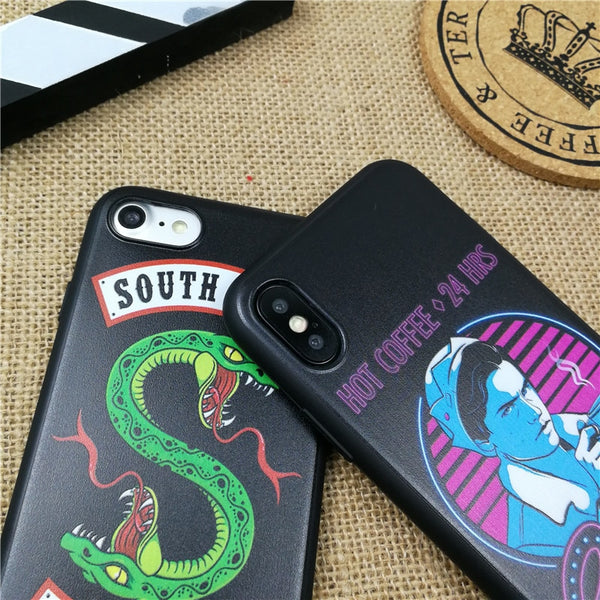 RIVERDALE snake soft phone cover case