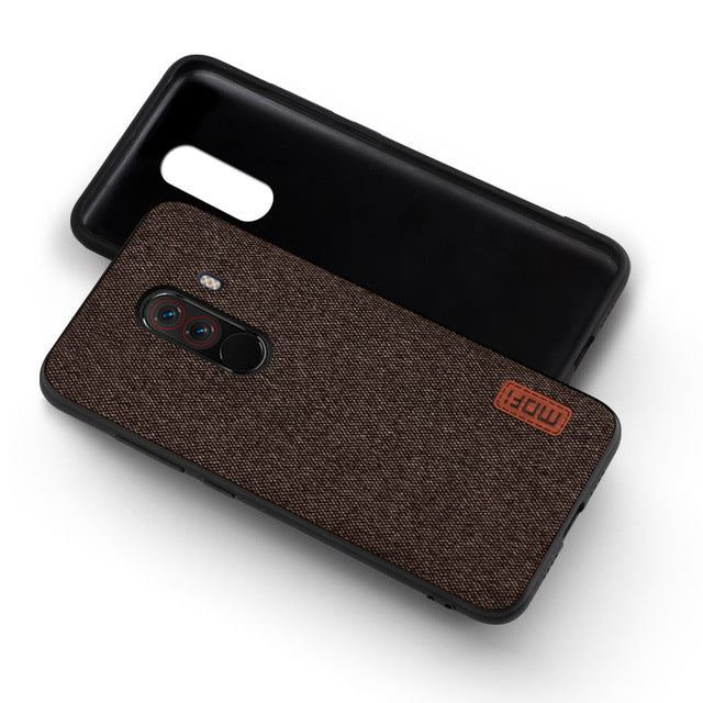 HAONANDE Flip Cover Per Xiaomi PocoPhone F1, Custodia Pelle PU a Libro Portafoglio con 6 slot per carte, Supporto Stand, Magnetica, Protezione RFID, Case Wallet Antiurto Nero