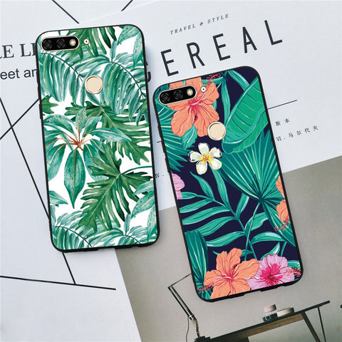 Huawei Luxury Flamingo Flowers Case