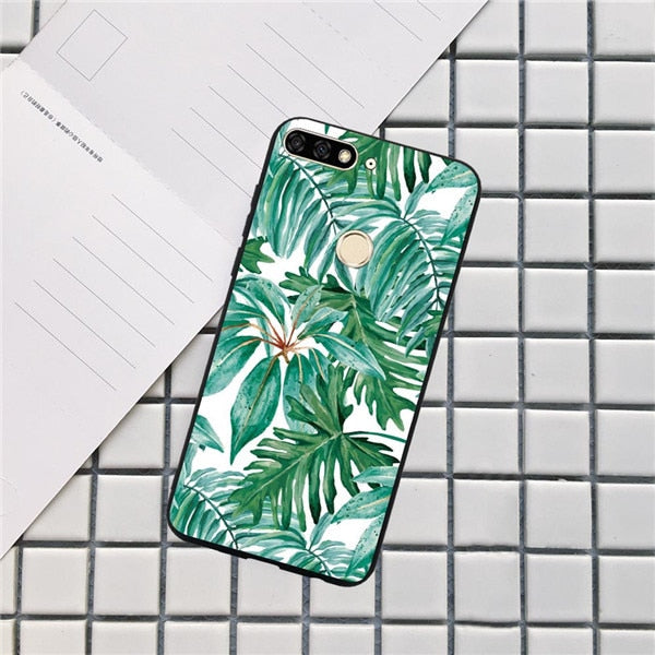 Huawei Luxury Flamingo Flowers Case