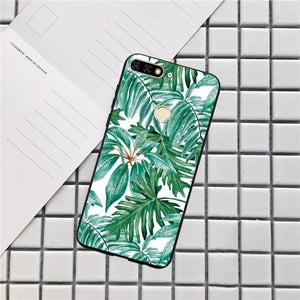 Huawei Luxury Flamingo Flowers Case