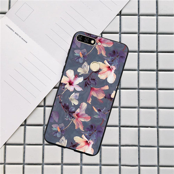 Huawei Luxury Flamingo Flowers Case