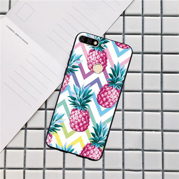Huawei Luxury Flamingo Flowers Case