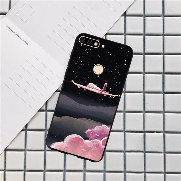 Huawei Luxury Flamingo Flowers Case