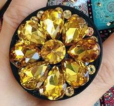 Green Marble Shiny Diamond Stand Case