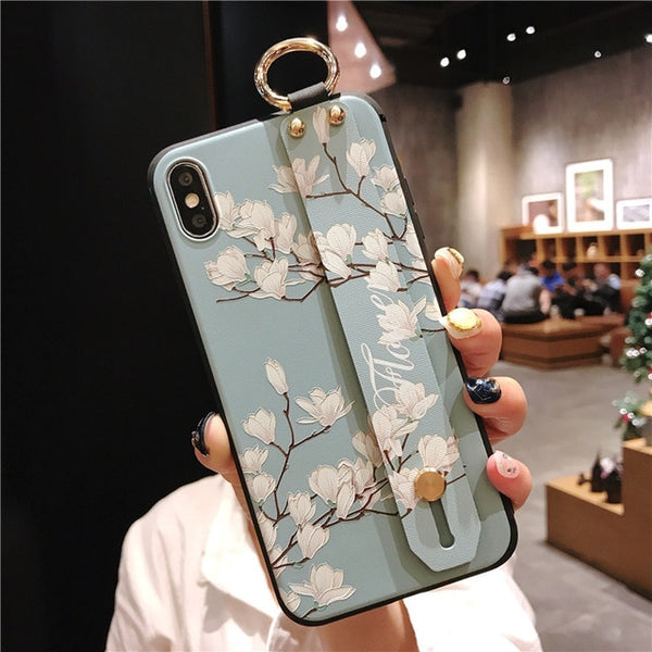 Wrist Strap Soft TPU Phone Case