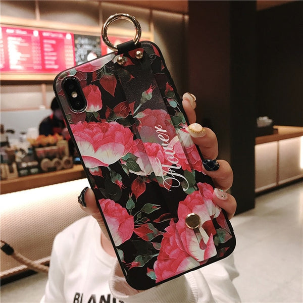 Wrist Strap Soft TPU Phone Case