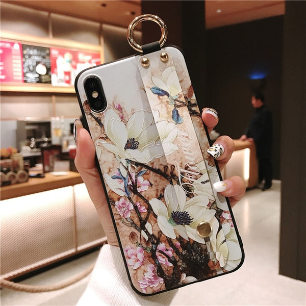 Wrist Strap Soft TPU Phone Case