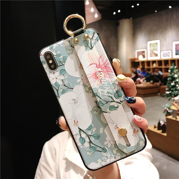 Wrist Strap Soft TPU Phone Case