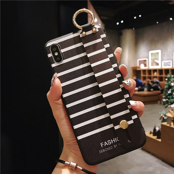 Wrist Strap Soft TPU Phone Case