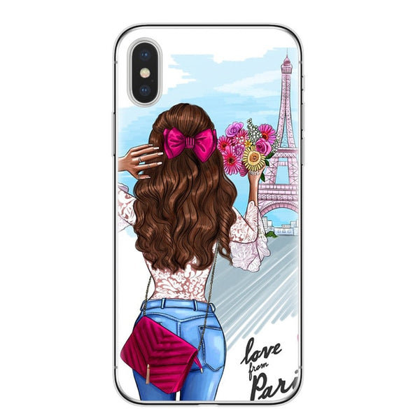 VOGUE Christmas Girl Soft TPU Phone Case