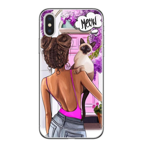 VOGUE Christmas Girl Soft TPU Phone Case