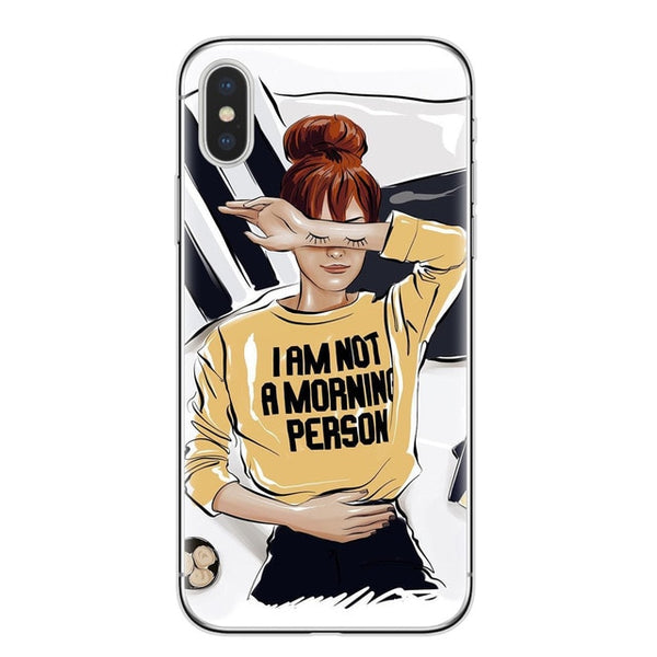 VOGUE Christmas Girl Soft TPU Phone Case