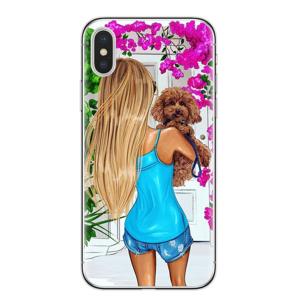 VOGUE Christmas Girl Soft TPU Phone Case