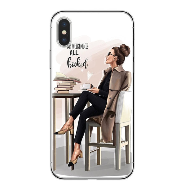 VOGUE Christmas Girl Soft TPU Phone Case