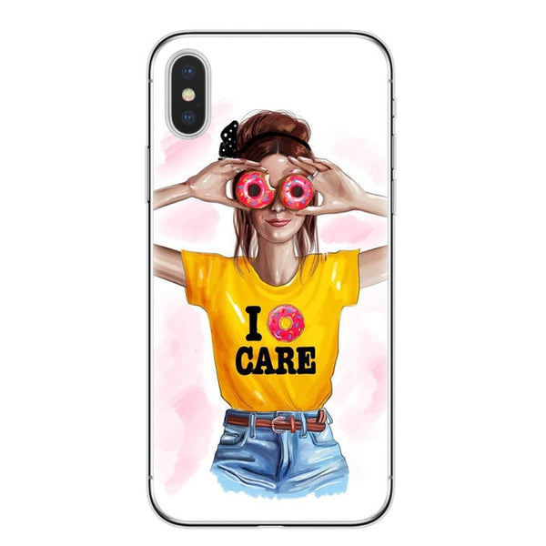 VOGUE Christmas Girl Soft TPU Phone Case