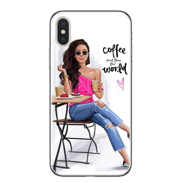 VOGUE Christmas Girl Soft TPU Phone Case