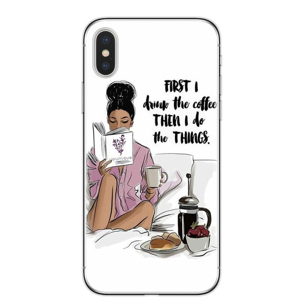 VOGUE Christmas Girl Soft TPU Phone Case