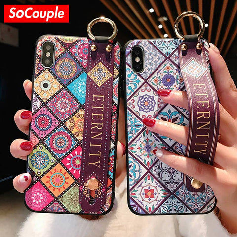 Wrist Strap Soft TPU Phone Case