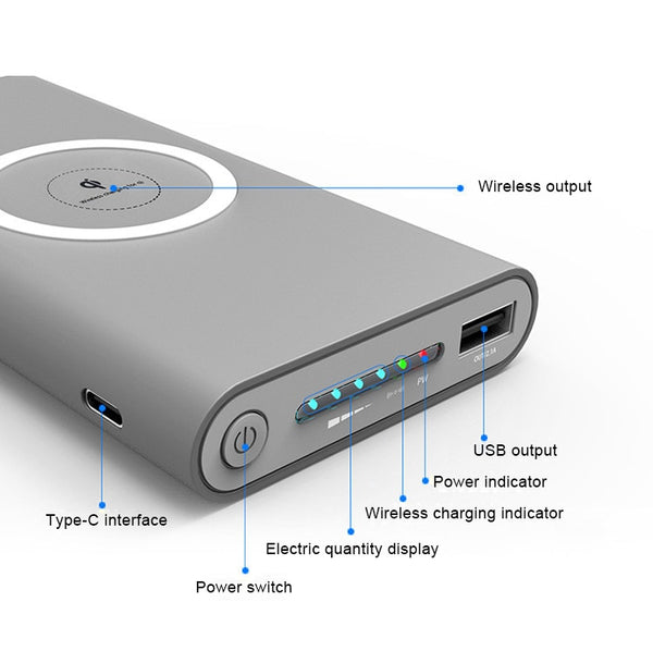 30000mAh Wireless Charger Powerbank