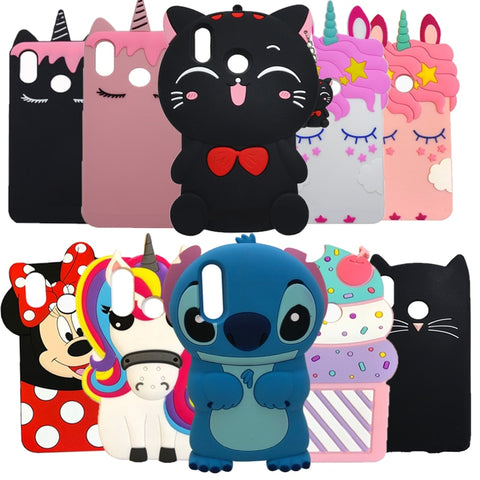 Huawei 3D Cute Cartoon Cat Cases
