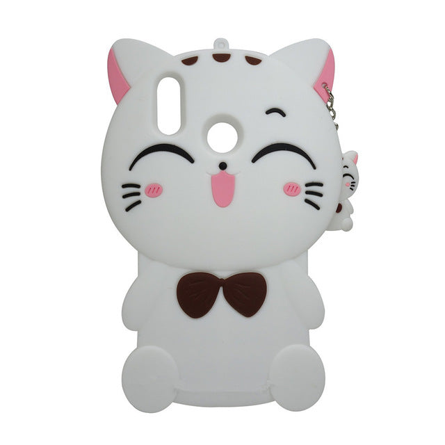 Huawei 3D Cute Cartoon Cat Cases