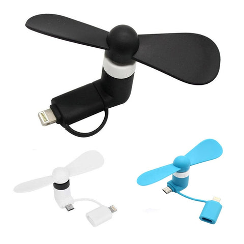 Mini 2 in 1 Portable Micro USB Fan