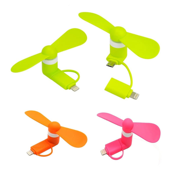 Mini 2 in 1 Portable Micro USB Fan
