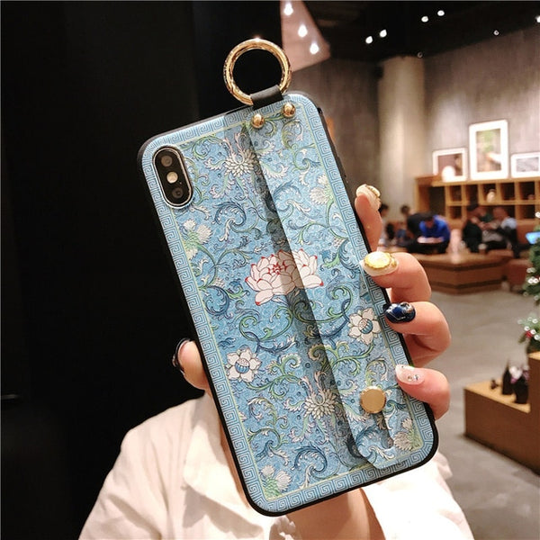 Wrist Strap Soft TPU Phone Case