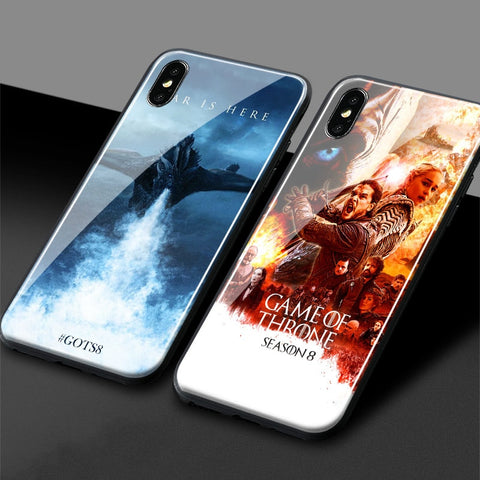 Game of Thrones season 8 Tempered Glass Phone Case