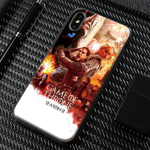 Game of Thrones season 8 Tempered Glass Phone Case