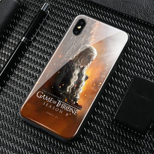 Game of Thrones season 8 Tempered Glass Phone Case