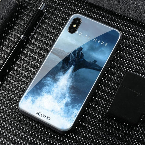 Game of Thrones season 8 Tempered Glass Phone Case