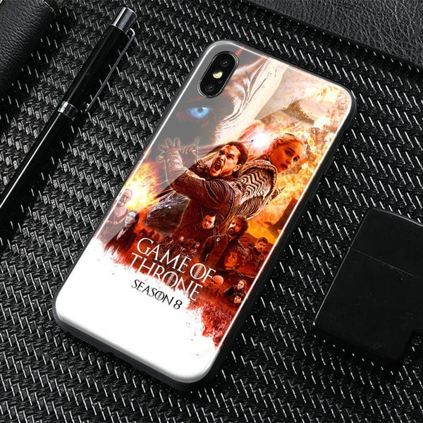 Game of Thrones season 8 Tempered Glass Phone Case