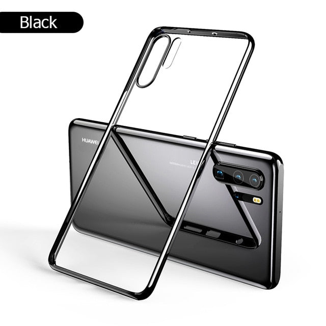 Huawei P30 3D Laser Plating Case Luxury TPU Soft Clear Cover For Huawei P30 Lite Bright Crystal Phone Cases