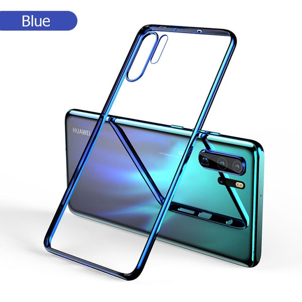 Huawei P30 3D Laser Plating Case Luxury TPU Soft Clear Cover For Huawei P30 Lite Bright Crystal Phone Cases