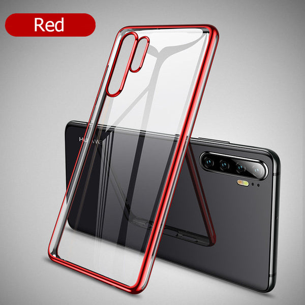 Huawei P30 3D Laser Plating Case Luxury TPU Soft Clear Cover For Huawei P30 Lite Bright Crystal Phone Cases
