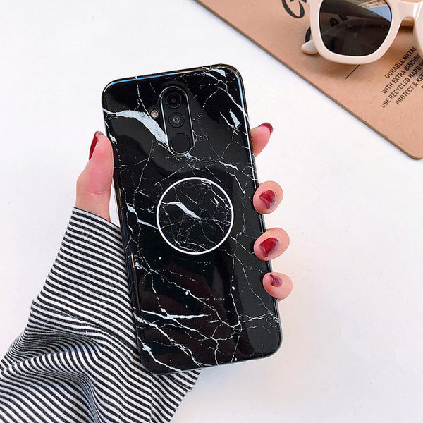 Huawei Mate 20 Lite Case Marble Stand Holder Case