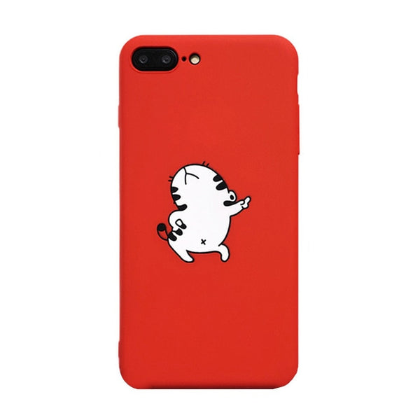 Funny Cat Soft TPU Silicone Phone Case