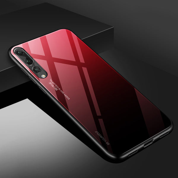 Huawei Gradient Tempered Glass Phone Case