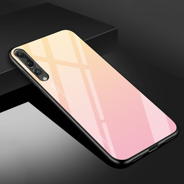 Huawei Gradient Tempered Glass Phone Case