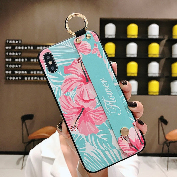 Wrist Strap Soft TPU Phone Case